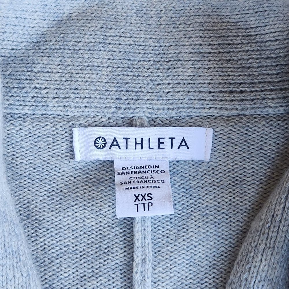Athleta Spirit Wool/Cashmere Ombre Wrap Duster Sweater Cardigan - Picture 4 of 11